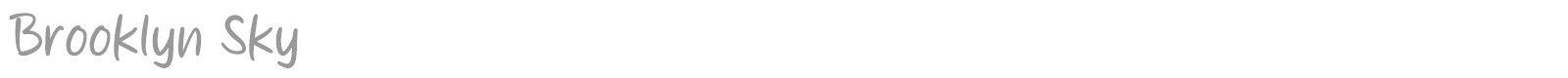 Brooklyn Sky font preview